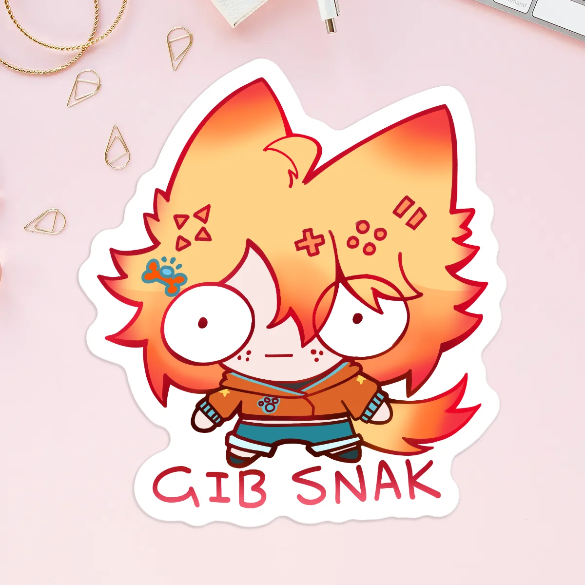 Gib Snak Sticker x5