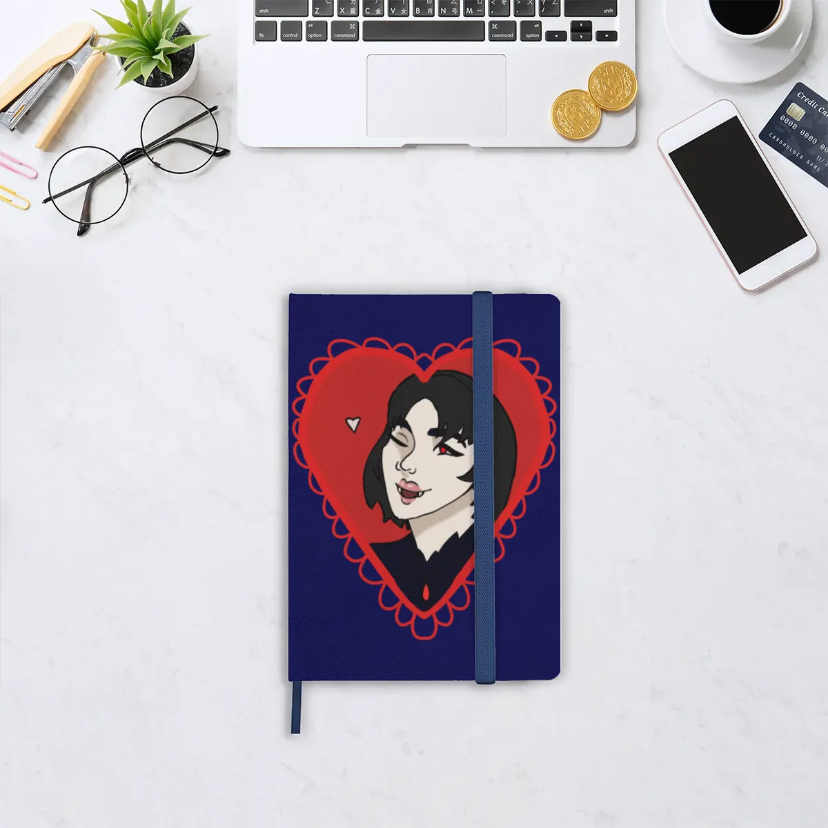 Deadlock Mina PVC Leatherette Notebook