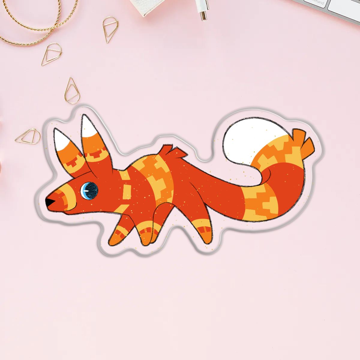 Fox PINata Acrylic Pin
