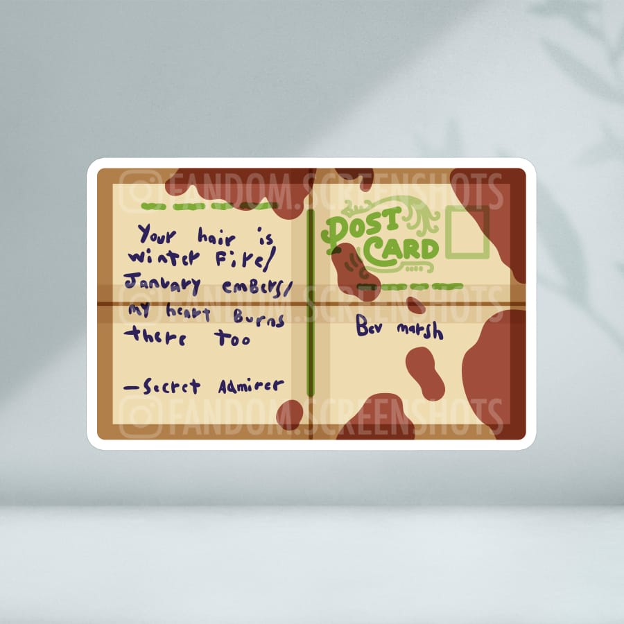 Losers Club Token: Beverly's Postcard | Vinyl Sticker