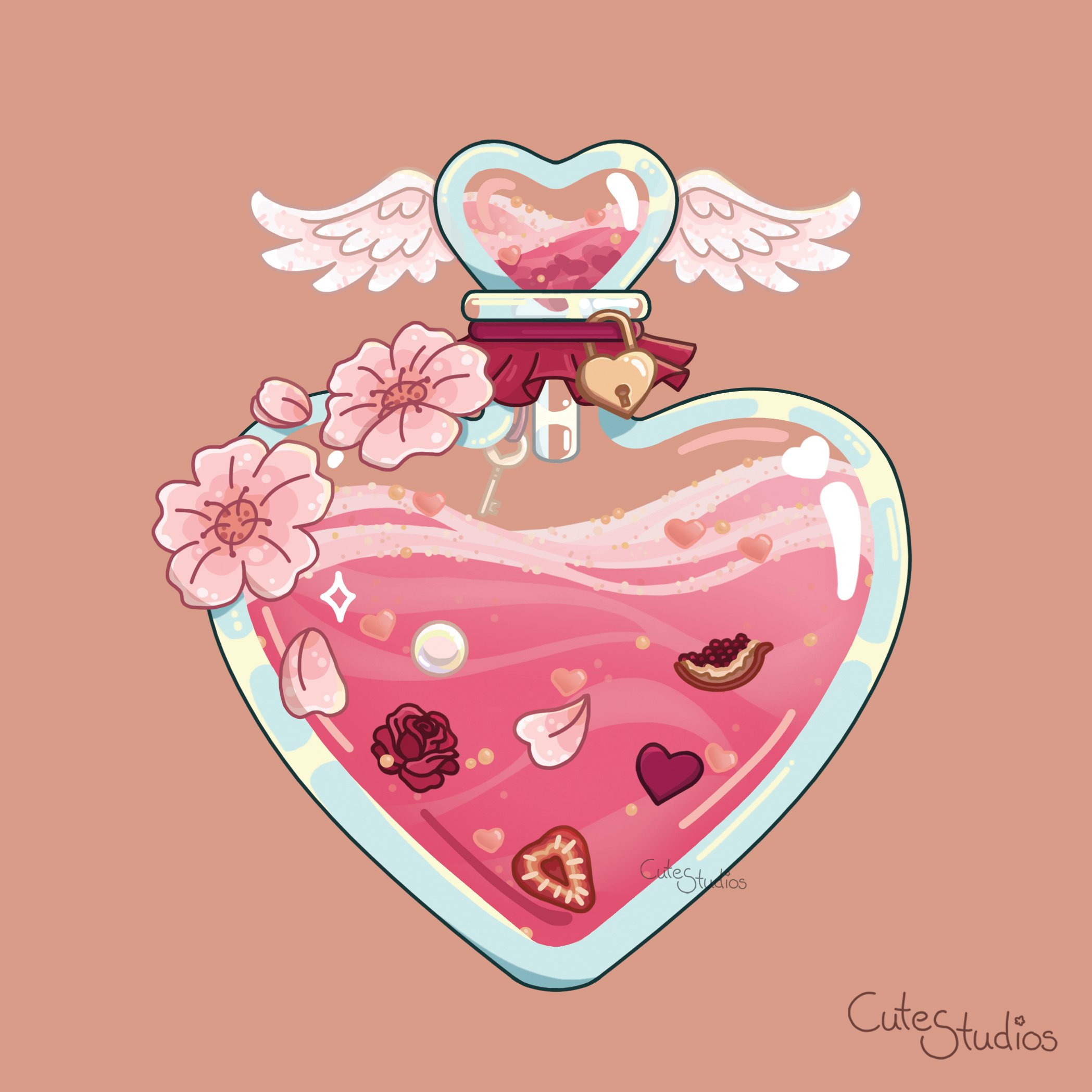 S02 Love Potion Shaker Keychain 2