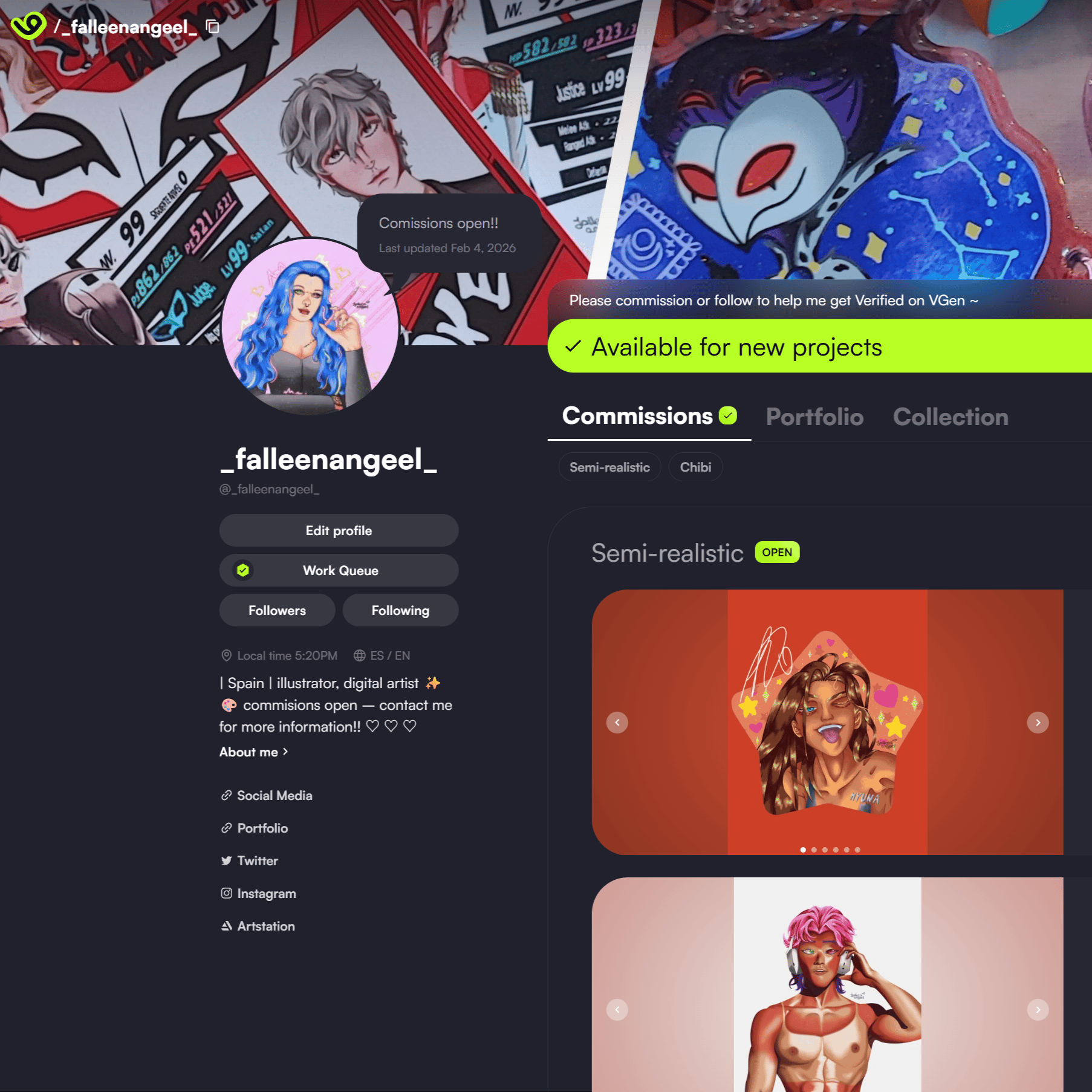 VGen Comissions
