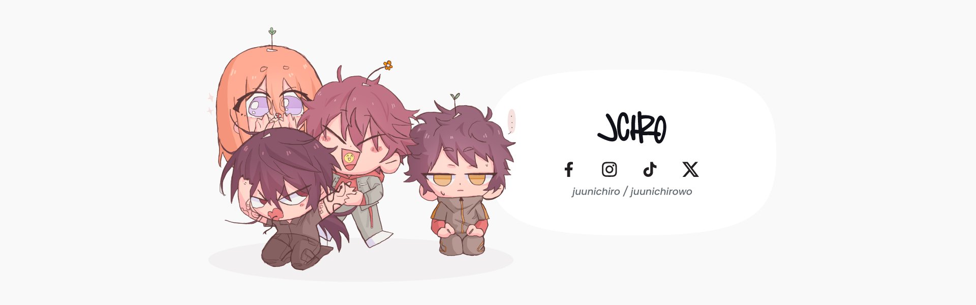 banner for online store for anime goods made by artists
