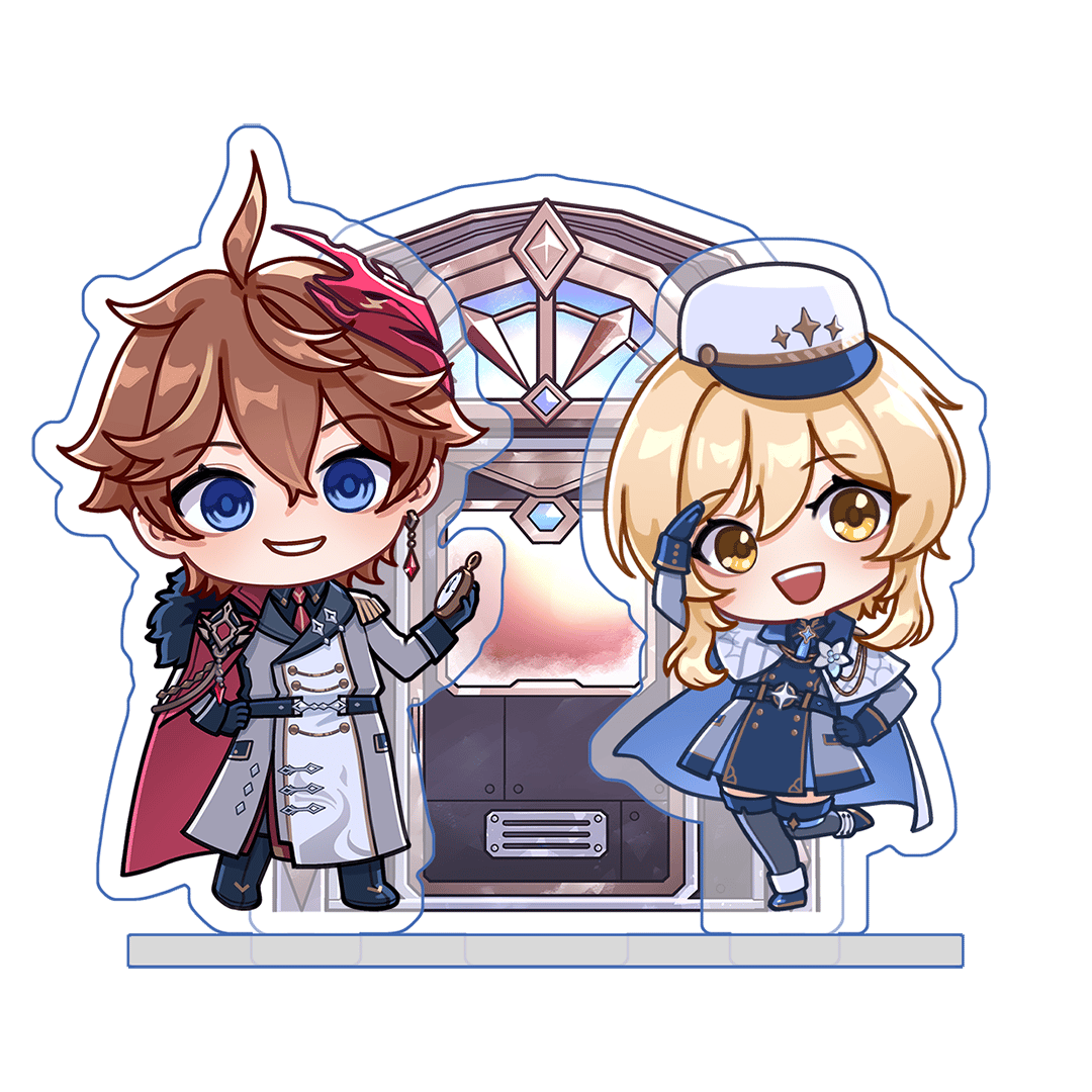 2026 Hoyofair-themed Chibi Chilumi Multi-Layer Clear Acrylic Standee 1