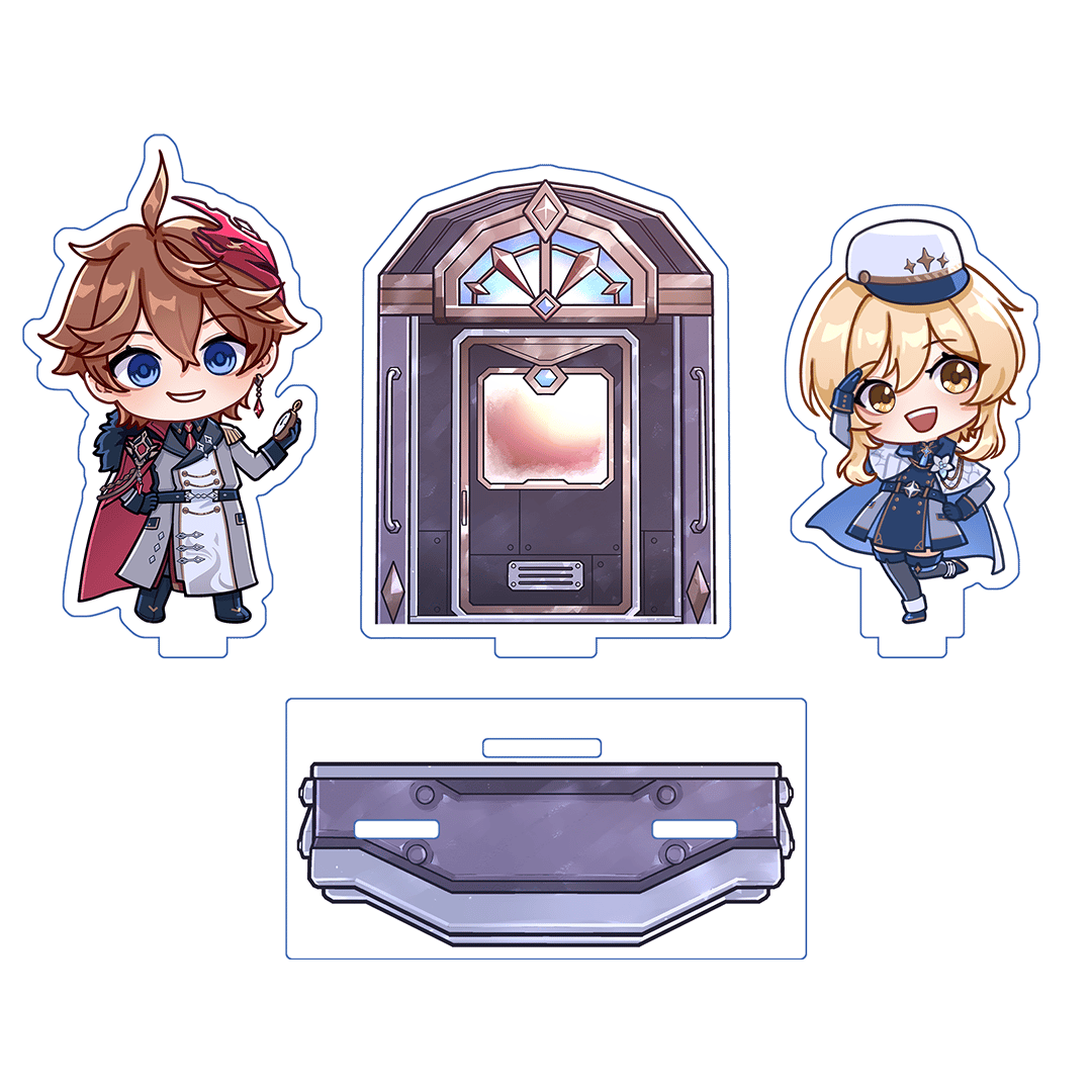 2026 Hoyofair-themed Chibi Chilumi Multi-Layer Clear Acrylic Standee