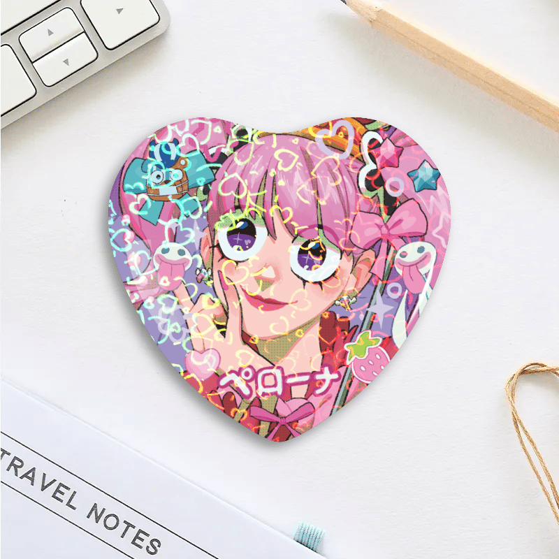 Perona - Heart Shaped Button Pins 2
