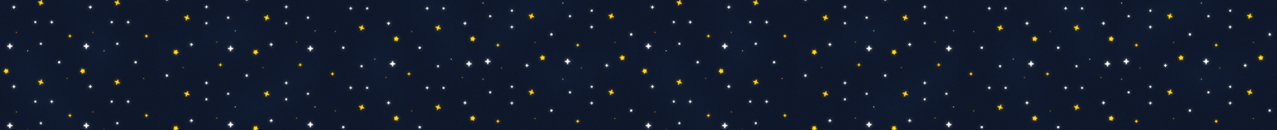 Starry sky banner.