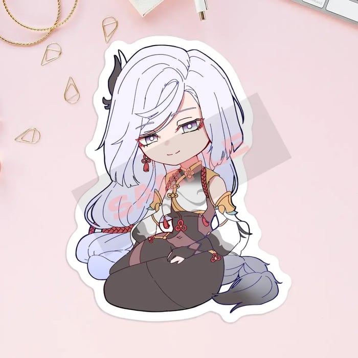 Shenhe -- Genshin Impact Vinyl Stickers