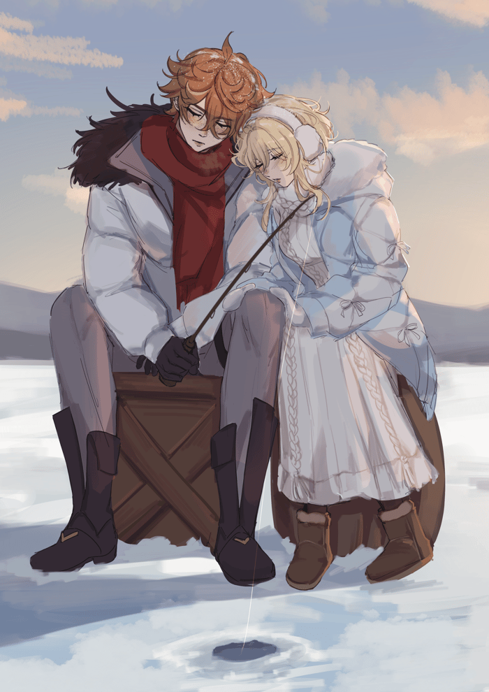 Chilumi Ice Fishing Art Poster