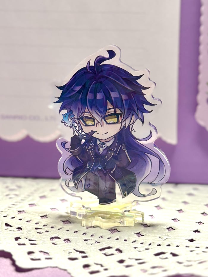 Flins Genshin Fes Edition Mini Holographic Acrylic Standee