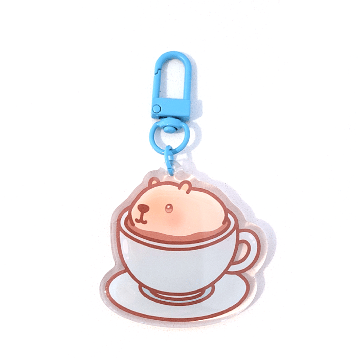 Capyccino Keychain