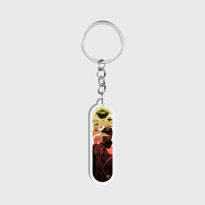 Sky Ray Commander Neapolitan Clear Acrylic Keychain