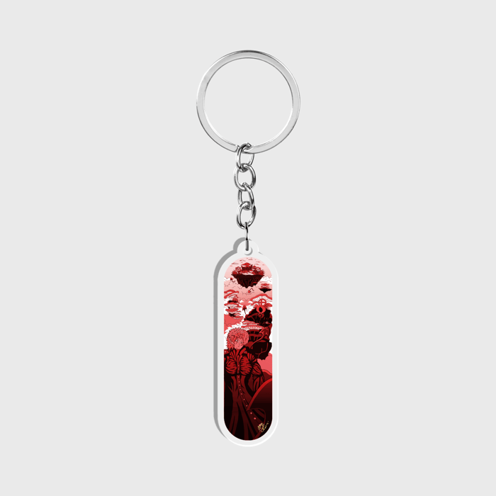 Sky Ray Commander Rojo Clear Acrylic Keychain