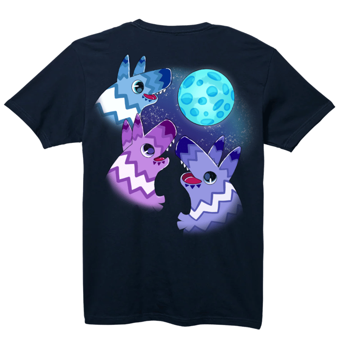 Multicoloured Wolf Pinata Moon T-shirt