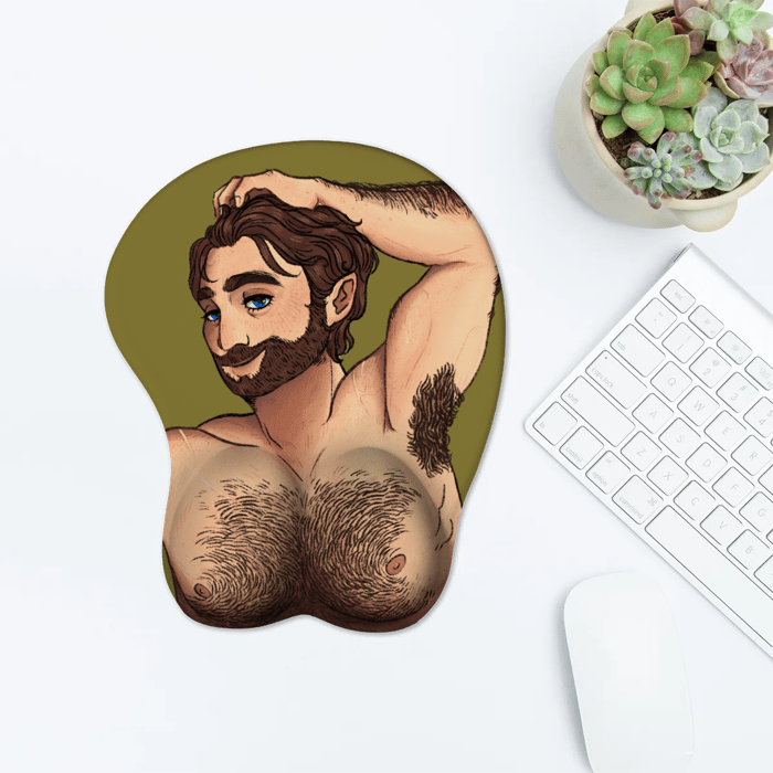 Henry of Skalitz Mousepad With Wrist Support - LHBH Version