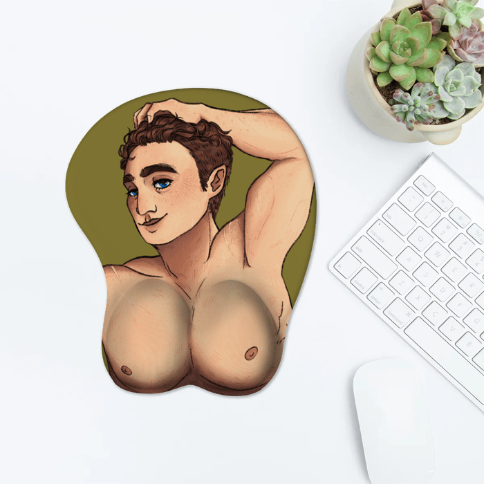 Henry of Skalitz Mousepad With Wrist Support - SHNBH Version