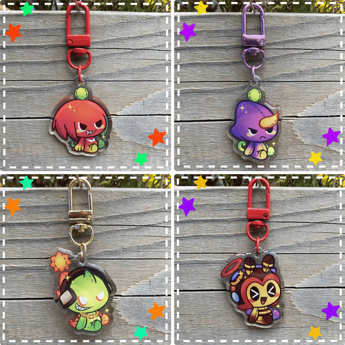 Sonic Chao Plush Keychains