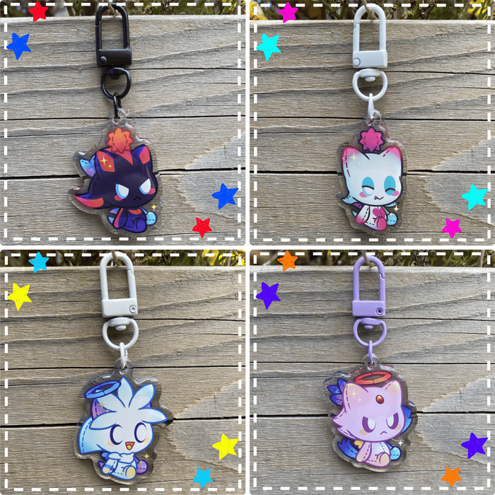 Sonic Chao Plush Keychains