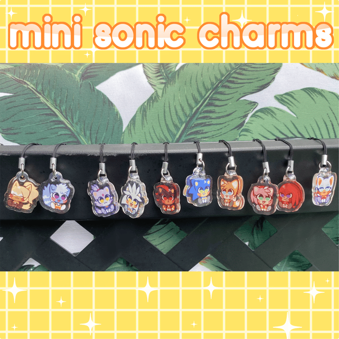 Sonic Mini Charms Keychains