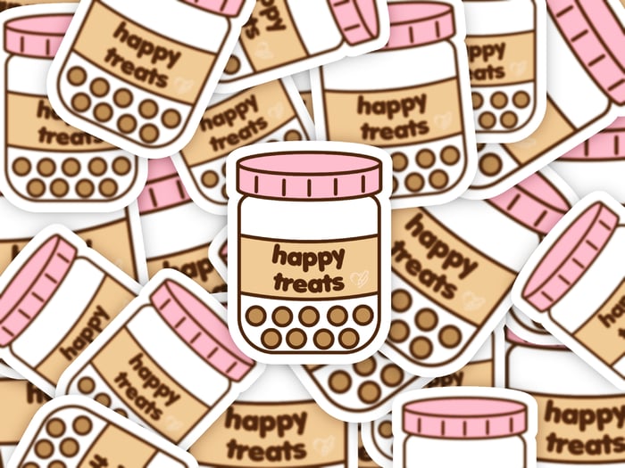 Happy Treats Vinyl Sticker
