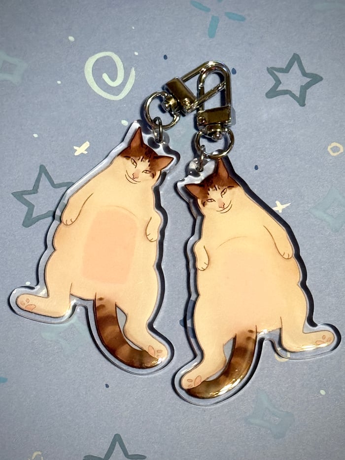 Uncle Bao 3” Double Sided (Different Design) Epoxy Keychain