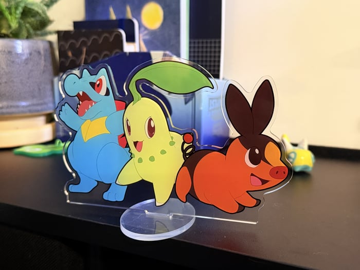 Pokemon Z-A Starter Trio Clear Acrylic Standee
