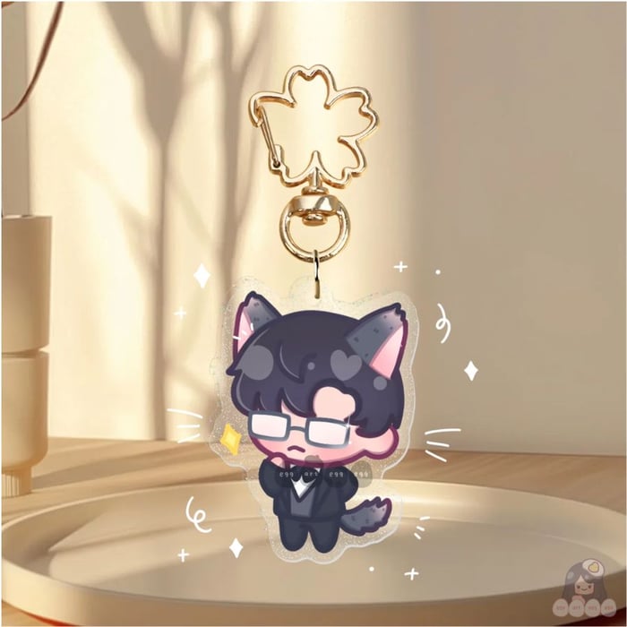 Kitty Zayne - Glitter Acrylic Keychain