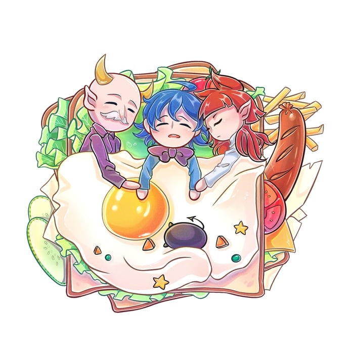 Breakfast Iruma Kun Magnet