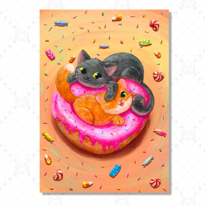 My two little sweet-toothed love cats