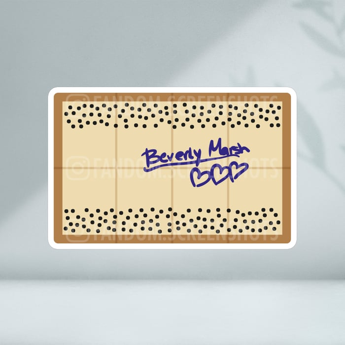 Losers Club Token: Ben's Yearbook Page | Vinyl Sticker
