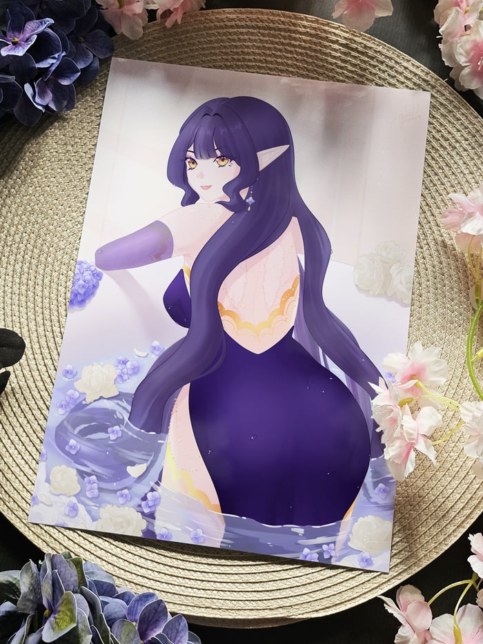 OC ❤ Hina - Flower Bath | Poster Print