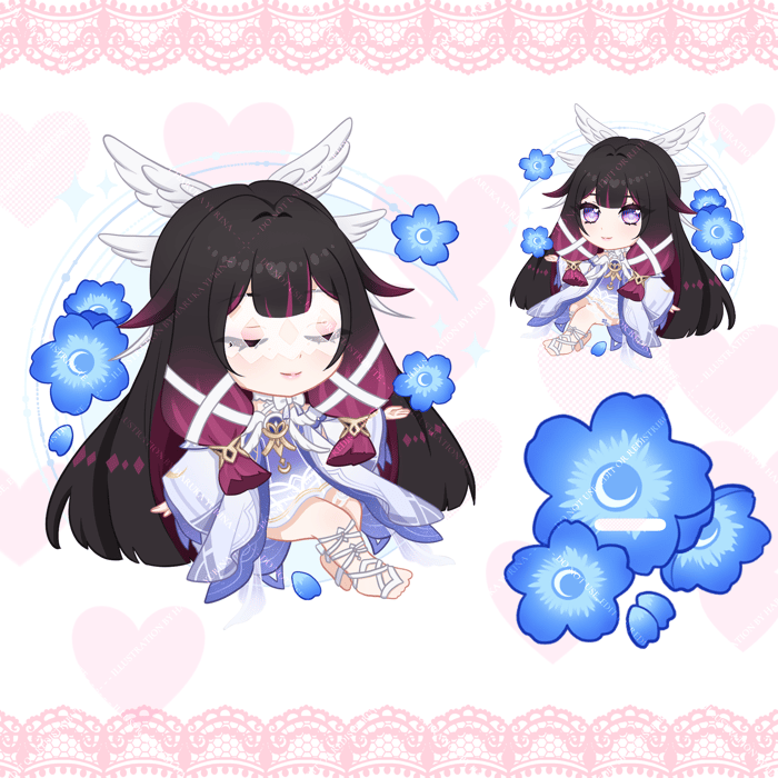 Genshin Impact ❤ Columbina | Holo Acrylic Standee