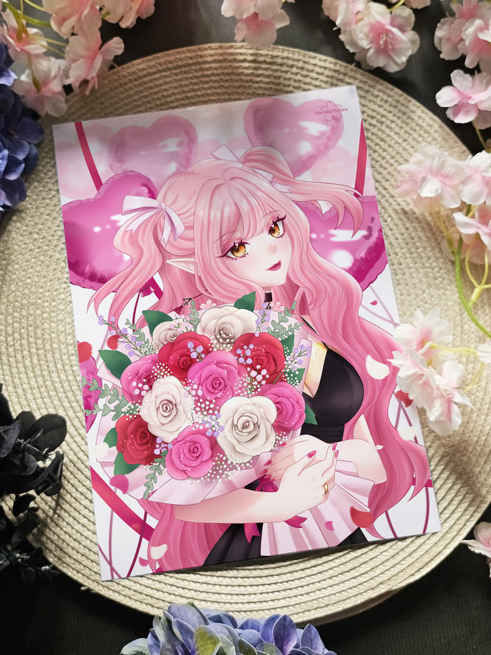 OC ❤ Haruka Birthday Artwork 2024 | Poster Print