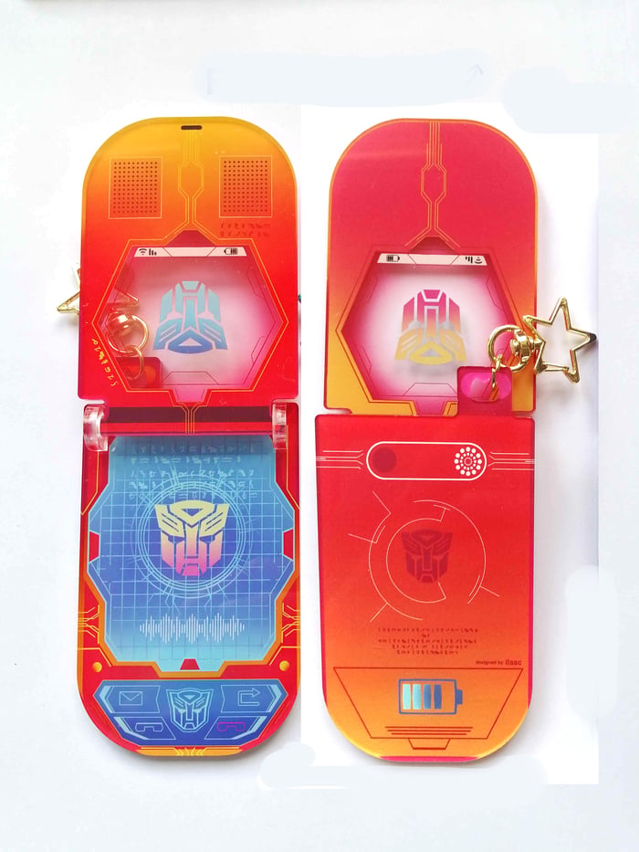 Transformers Autobot FlipPhone keychain 3