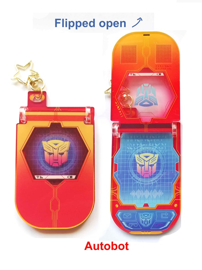 Transformers Autobot FlipPhone keychain