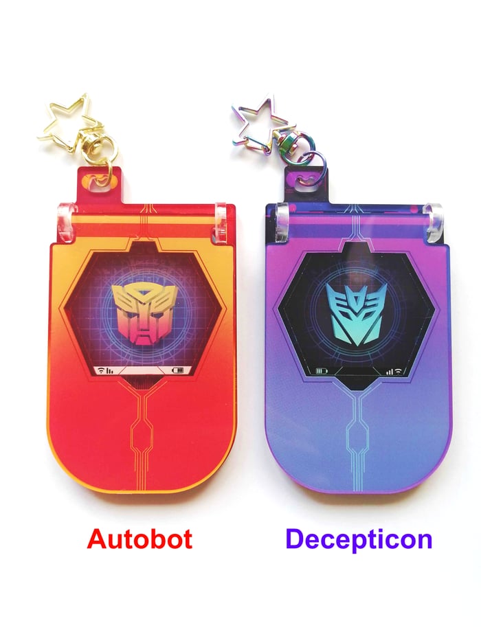 Transformers Decepticon FlipPhone keychain 5