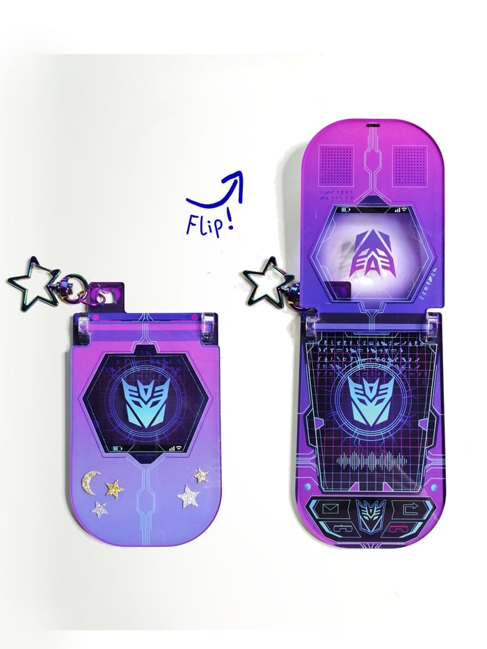Transformers Decepticon FlipPhone keychain