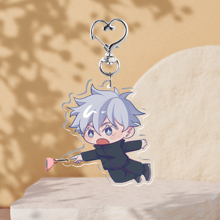 [JJK] Gojo Satoru Clear Acrylic Keychains | Heart to Heart Series