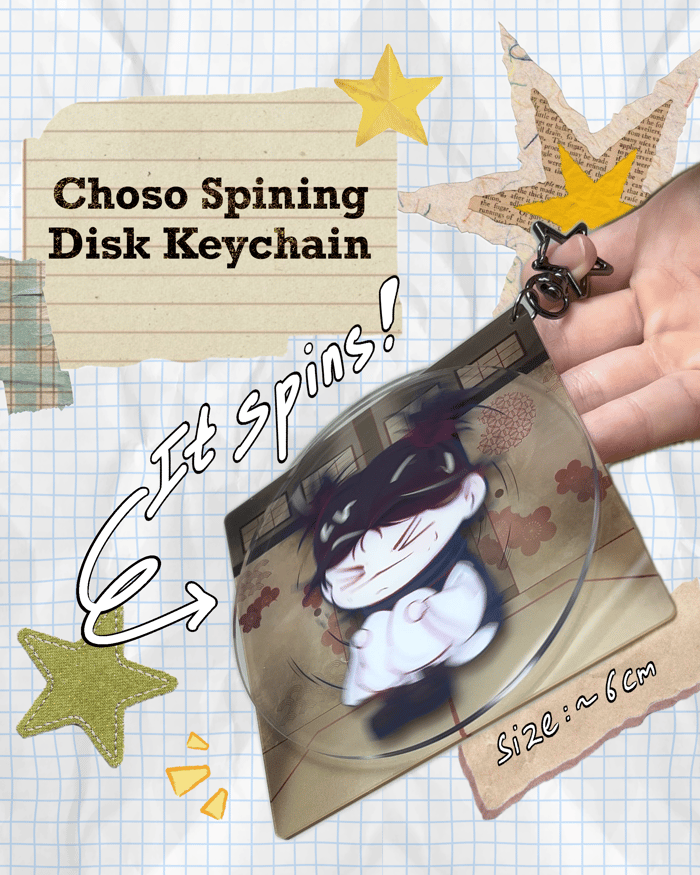 [JJK] Choso Kamo Acrylic Spinning Keychains