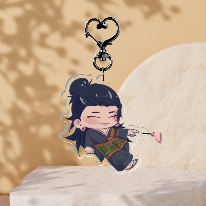 [JJK] Geto Suguru Clear Acrylic Keychains | Heart to Heart Series