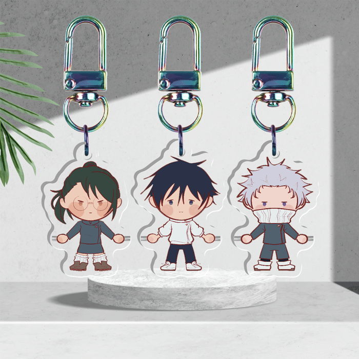 [JJK] Year 2 Squad Keychains Set (Zenin Maki, Okkotsu Yuta, Inumaki Toge) | Hand to Hand Series