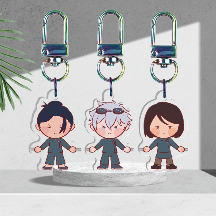 [JJK] prologue Squad Keychains Set (Geto Suguru, Gojo Satoru, Ieiri Shoko) | Hand to Hand Series