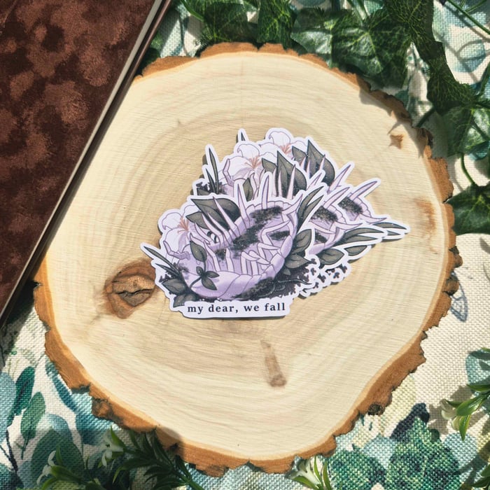 We Fall Isopod Glitter Vinyl Sticker (x5)