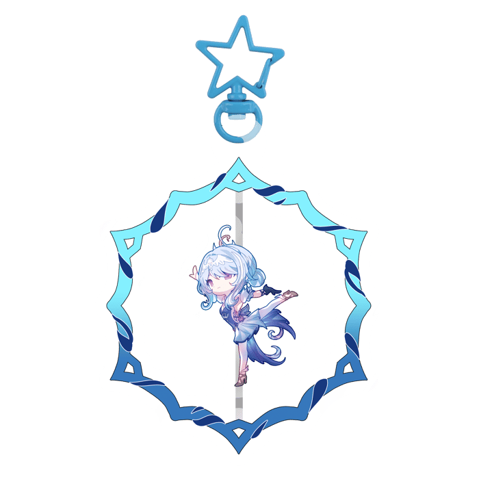 Genshin Impact Odette Rotating Keychain (Limited Time!)