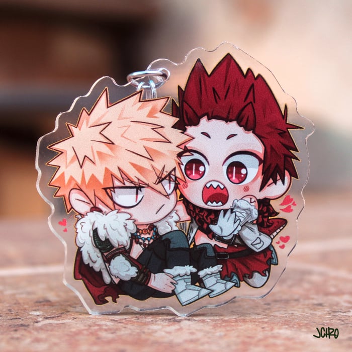 MHA - KiriBaku AU Keychain
