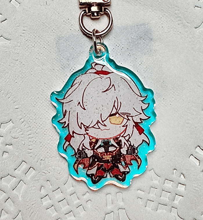 HSR Jing Yuan Rainbow Glitter Acrylic Charm