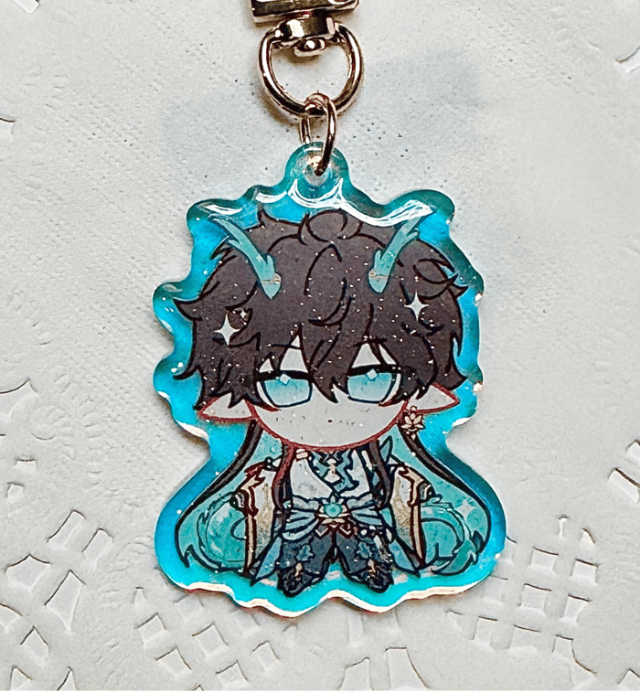 HSR Dan Heng Imbibitor Lunae Rainbow Acrylic Charm