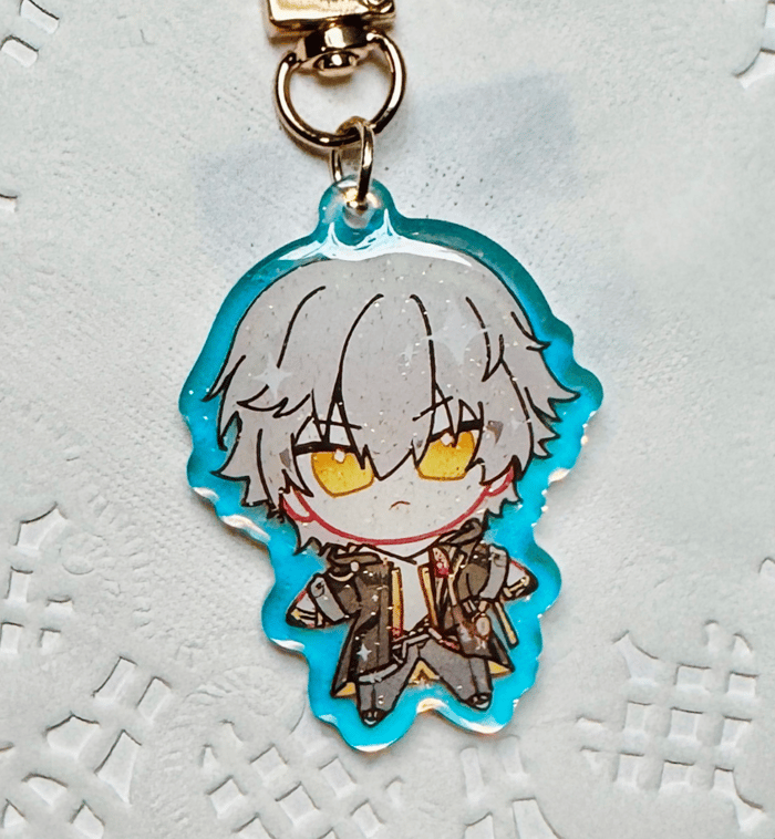 HSR Caelus Trailblazer Rainbow Acrylic Charm