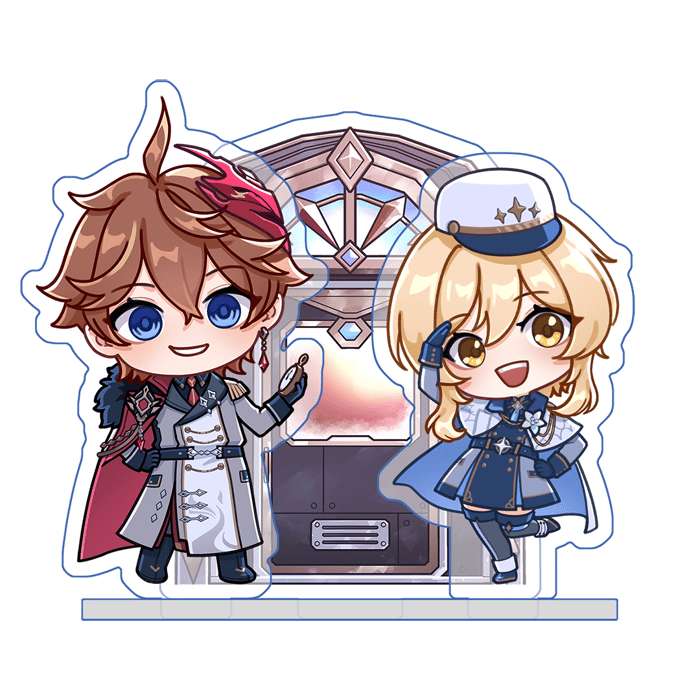 2026 Hoyofair-themed Chibi Chilumi Multi-Layer Clear Acrylic Standee