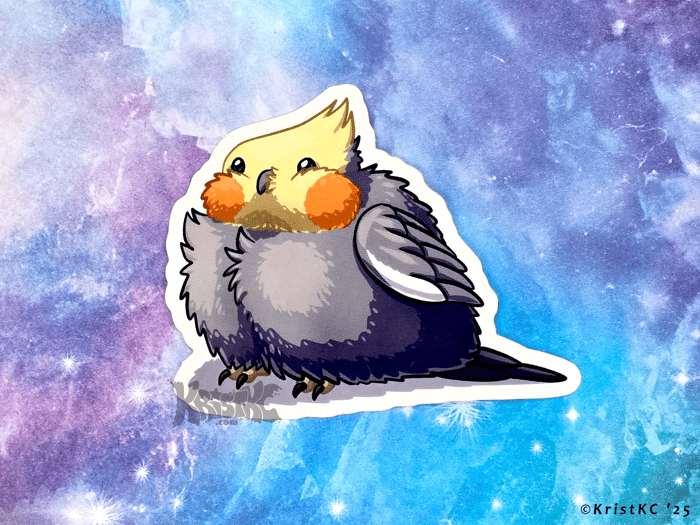 Cockatiel - Custom Vinyl Stickers